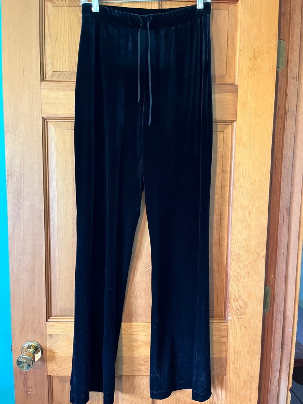 Worthington black velvet pants